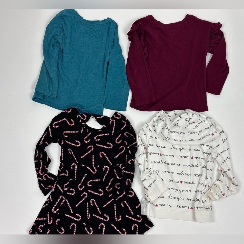 Toddler Girls Long Sleeve Tees Lot of 4